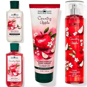 Bath & Body Works Country Apple 90s Vault Scent 4 Piece Body Care Set NEW Rare